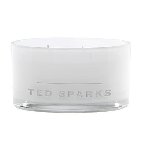 Ted Sparks Demi Fresh Linen Duftkerze im Glas, Höhe: 8 cm, Durchmesser: 15 cm, TED-M-CW02 von Ted Sparks