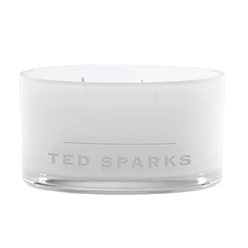 Ted Sparks Demi Fresh Linen Duftkerze im Glas, Höhe: 8 cm, Durchmesser: 15 cm, TED-M-CW02 Ted Sparks Demi Fresh Linen Duftkerze im Glas, Höhe: 8 cm, Durchmesser: 15 cm, TED-M-CW02 von TED SPARKS