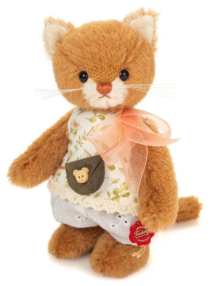 Teddy Hermann® Dekofigur Teddy Hermann Katze Loulou 19 cm Stoffkatze von Teddy Hermann®