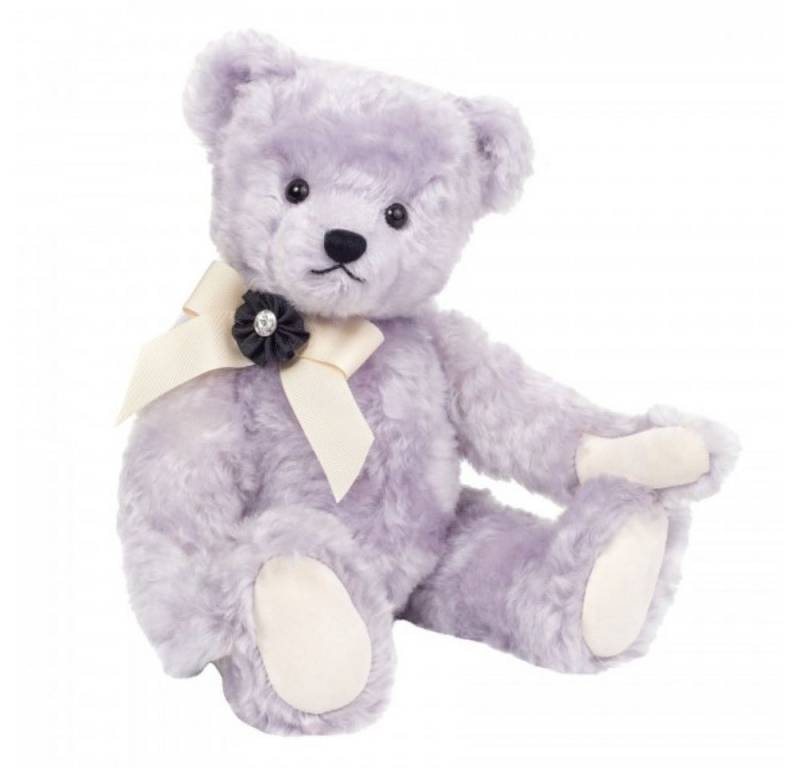 Teddy Hermann® Dekofigur Teddy Hermann Roberta 38 cm lila Teddybär mit Schleife von Teddy Hermann®