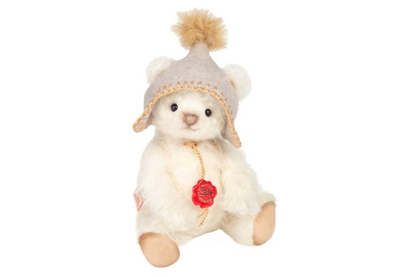 Teddy Hermann® Dekofigur Teddy Hermann Teddybär Jasper 17 cm creme mit Strickmütze von Teddy Hermann®