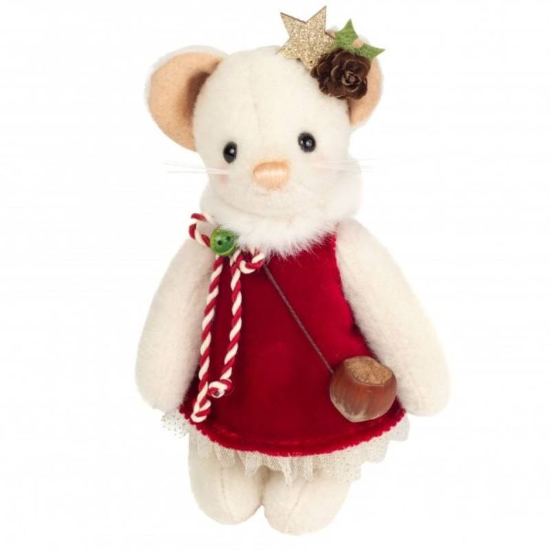Teddy Hermann® Dekofigur Teddy Hermann Weihnachtsmaus Francesca 17 cm von Teddy Hermann®