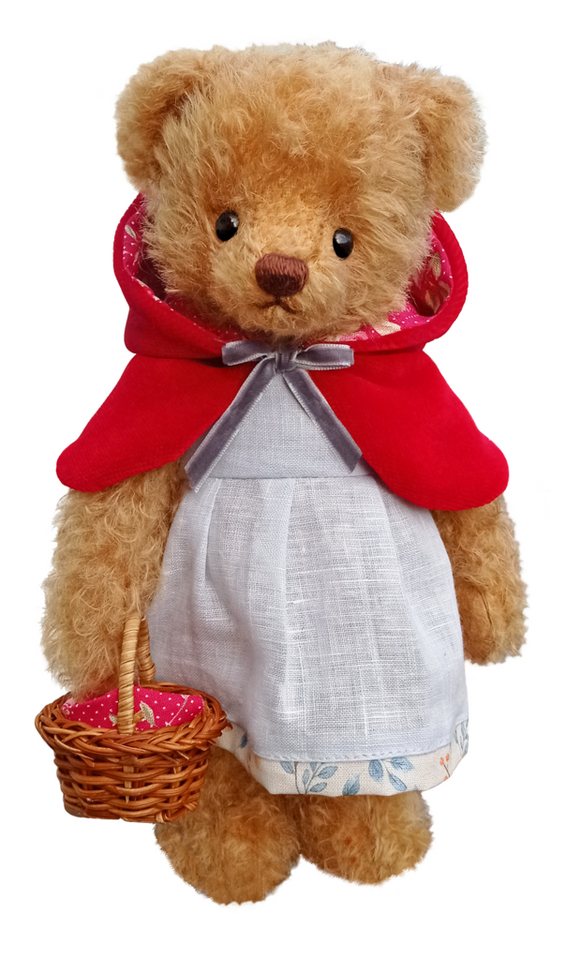 Teddy Hermann® Dekofigur Teddy Hermann Rotkäppchen 25 cm Teddybär mit Korb von Teddy Hermann®