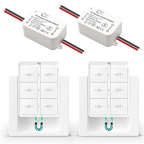 Tedeligo Drahtlose Schalter Kit, Hin und Her drahtlose Radio Sender 433 MHz drahtlose Schalter 150 Meter Control Palette 2200 Watt Mobile drahtlose Schalter von Tedeligo