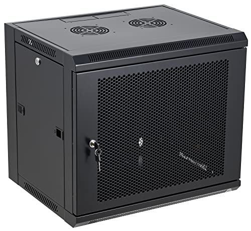 Tedgetal 9U Wandhalterung, Serverschrank, Netzwerkregal, belüftetes Gehäuse, abschließbare Tür Tedgetal 9U Wandhalterung, Serverschrank, Netzwerkregal, belüftetes Gehäuse, abschließbare Tür von Tedgetal