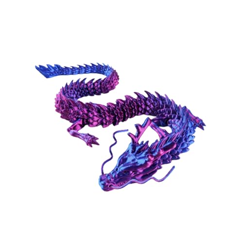 Tedious 3D Gedruckte Drachen Ornamente | 30 cm bewegliches Drachenspielzeug | Dekorationen zum Jahr des Drachen 2024 | 3D-gedrucktes Drachenfiguren-Spielzeug für Aquarium-Dekorationen, Zubehör von Tedious