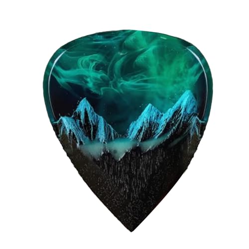 Tedious Harz-Gitarren-Pick,Kreatives Gitarrenplektrum im Nordlicht-Stil | Guitar Lovers präsentiert Elegantes Gitarrenplektrum für Partys, Musikfestivals, Bars und Konzerte von Tedious