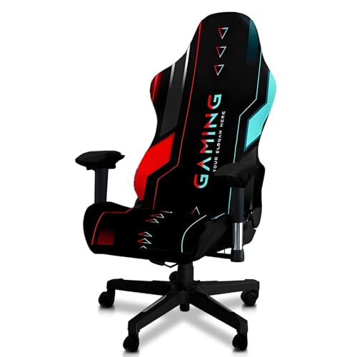 Tedkoo Stuhlhussen für Gaming und Büro, Stretch-Bezug für Computer- und Schreibtischstühle mit Armlehnenbezügen (ohne Stuhl)(Gaming Motif B) von Tedkoo