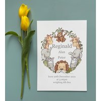 Safari Tier Name Print Aquarell Neugeborene Geschenk Safari Tier Name Print Aquarell Neugeborene Geschenk von TedsnTails