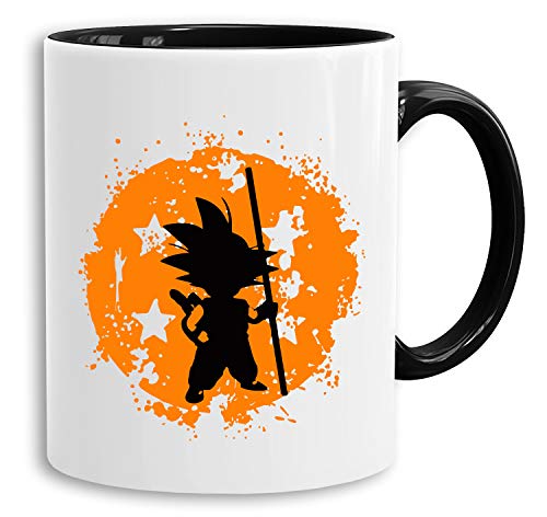 Sonbruch - Tasse Kaffeetasse Son Ruffy Luffy Naruto Saitama One Dragon Master Goku Ball Vegeta Roshi Piece Db, Farbe:Weiß von Tee Kiki