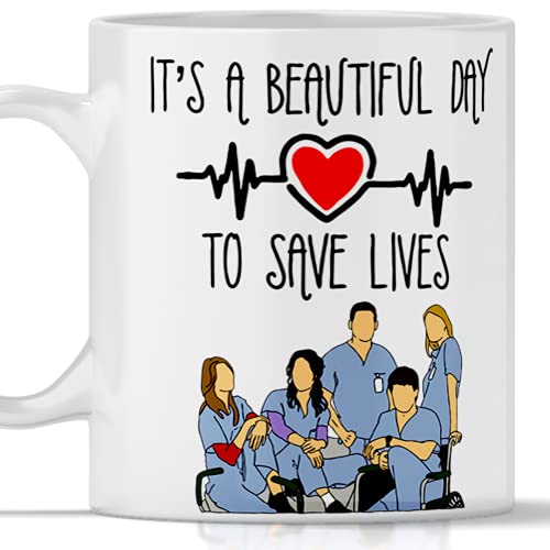Gadget Grey's Anatomy It's a beautiful day to save lives, Geschenk-Tasse von TeeDesign
