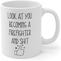 Feuerwehrmann Becher, Neuer Geschenk, Glückwunschgeschenk, Becher von TeeRificDesigns