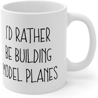 Modellflugzeug Becher, Geschenke Für Modellbauer, Ich Würde Lieber Modellflugzeuge Bauen von TeeRificDesigns