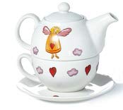 Cha Cult Tea for One Schutzengel Engel 0,40 Liter handbemalt Tee Tasse Cha Cult Tea for One Schutzengel Engel 0,40 Liter handbemalt Tee Tasse von Cha Cult