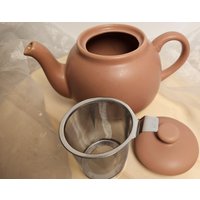 Teekanne Aus Keramik Mit Sieb Und Deckel - Farbe Terracotta Teekanne Aus Keramik Mit Sieb Und Deckel - Farbe Terracotta von TeehausGruenfieber