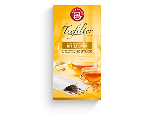Teekanne Teefilter (bis 1 Liter), 80 Stück, 5er Pack (5 x 80 Stück) von Teekanne