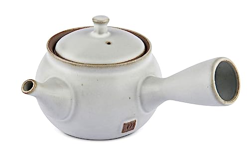 MAOCI Kyusu Teekanne elfenbeinweiss 250ml - Einhandkanne/Seitengriff-Teekanne von Teeladen Herzberg