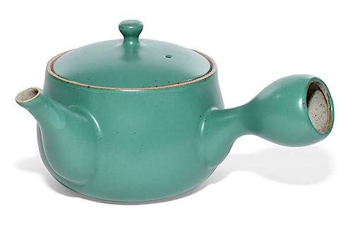 MAOCI Kyusu Teekanne smaragdgrün 600ml - Einhandkanne/Seitengriff-Teekanne von Teeladen Herzberg