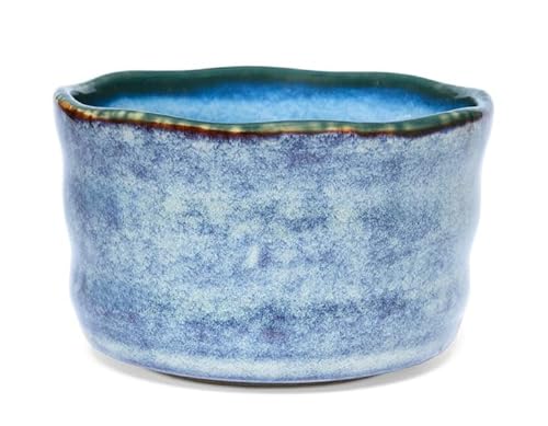 MAOCI - Matcha Tee-Schale Chawan aus Porzellan 350ml blau-weiß handgefertigt MAOCI - Matcha Tee-Schale Chawan aus Porzellan 350ml blau-weiß handgefertigt von Teeladen Herzberg