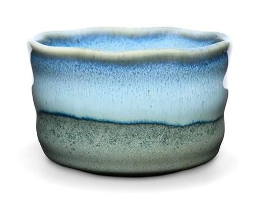 MAOCI - Matcha Tee-Schale Chawan aus Porzellan 350ml hellblau-türkis handgefertigt MAOCI - Matcha Tee-Schale Chawan aus Porzellan 350ml hellblau-türkis handgefertigt von Teeladen Herzberg