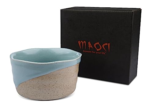 Teeladen Herzberg MAOCI - Matcha-Schale Chawan aus Porzellan 400ml 2farbig handgefertigt - als Geschenkbox Teeladen Herzberg MAOCI - Matcha-Schale Chawan aus Porzellan 400ml 2farbig handgefertigt - als Geschenkbox von Teeladen Herzberg