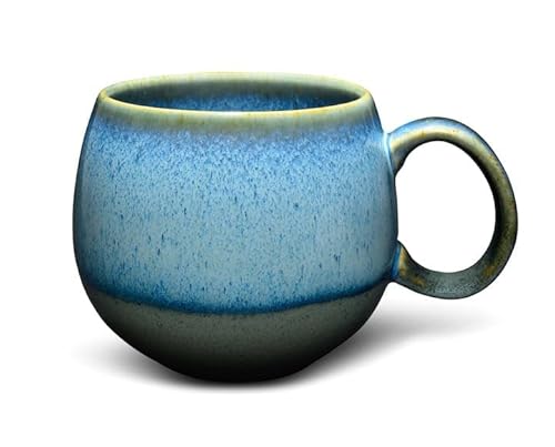 Teeladen Herzberg Maoci -Jumbotasse/Jumbobecher - 0,5l - Porzellan - blau-grau mit Farbverlauf von Teeladen Herzberg