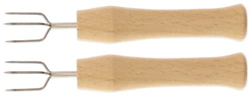 Teemando® 2 X Pellkartoffelgabel, Halter für Pellkartoffel oder Maiskolben, Kartoffelpieker von Teemando