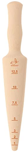 Teemando® Marken-Pflanzholz mit Scala aus unbehandeltem Buchenholz, 24,5 cm lang, Pflanzholz mit cm von Teemando
