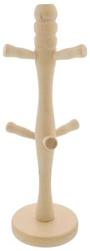 Teemando® Tassenbaum aus Holz, für 6 Tassen oder Becher, 30 cm hoch von Teemando