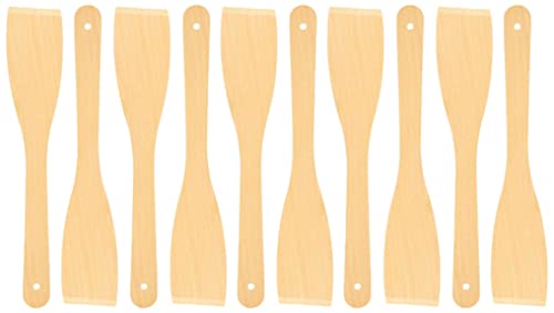 teemando® 10 X Pfannenwender, 30 cm, ein Naturprodukt aus Buchenholz von Teemando