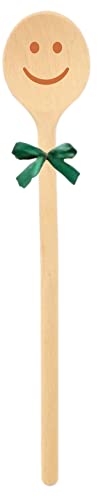teemando® Marken-Kochlöffel aus Holz mit individueller Lasergravur Smiley a, Handmade aus Deutschland, Grillen, Kochen, Familie, Geschenkidee, Weihnachten von Teemando