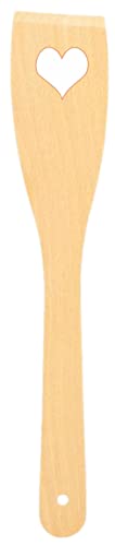 teemando® Pfannenwender mit Herz, 30 cm, Naturprodukt aus Buchenholz von Teemando