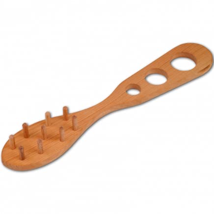 teemando® Spaghettiheber und Spaghettimaß aus Kirschholz geölt, 32 cm von Teemando