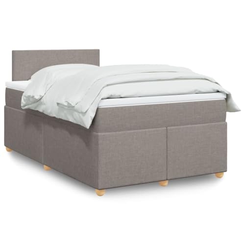 Boxspringbett mit Matratze Taupe 120x200 cm, Stoffbezug, Komfortables Polsterbett mit Kopfteil, Taschenfederkern-Matratze & Topper, Robuster Bettrahmen für erholsamen Schlaf im Schlafzimmer. Boxspringbett mit Matratze Taupe 120x200 cm, Stoffbezug, Komfortables Polsterbett mit Kopfteil, Taschenfederkern-Matratze & Topper, Robuster Bettrahmen für erholsamen Schlaf im Schlafzimmer. von Teenpull