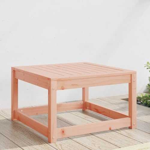 Gartenhocker Massivholz Douglasie, Outdoor Sitzhocker für Terrasse Balkon, Modulares Design, 63,5x63,5x38 cm, Robuster Beistelltisch für Gartenmöbel von Teenpull