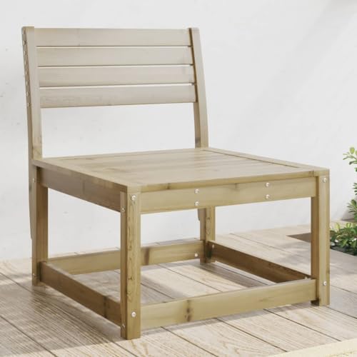 Gartensofa aus imprägniertem Kiefernholz, 63,5 x 73 x 78 cm, modular für Outdoor Lounge Set, Robustes Patio Holzsofa für Garten und Terrasse, maximale Belastbarkeit 130 kg Gartensofa aus imprägniertem Kiefernholz, 63,5 x 73 x 78 cm, modular für Outdoor Lounge Set, Robustes Patio Holzsofa für Garten und Terrasse, maximale Belastbarkeit 130 kg von Teenpull