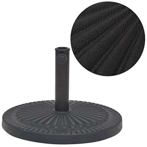 Schwarzer runder Sonnenschirmständer aus Harz 14 kg, witterungsbeständig für Terrassen- und Gartenmöbel, passend für 38/48 mm Mastdurchmesser, robuster Schirmfuß Schwarzer runder Sonnenschirmständer aus Harz 14 kg, witterungsbeständig für Terrassen- und Gartenmöbel, passend für 38/48 mm Mastdurchmesser, robuster Schirmfuß von Teenpull