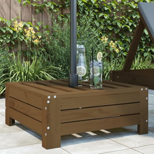 Sonnenschirmständer-Verkleidung Honigbraun aus massivem Kiefernholz, 63,5 cm Beistelltisch für Terrasse, Garten und Poolbereich, dekorativer Outdoor-Schirmhalter Sonnenschirmständer-Verkleidung Honigbraun aus massivem Kiefernholz, 63,5 cm Beistelltisch für Terrasse, Garten und Poolbereich, dekorativer Outdoor-Schirmhalter von Teenpull