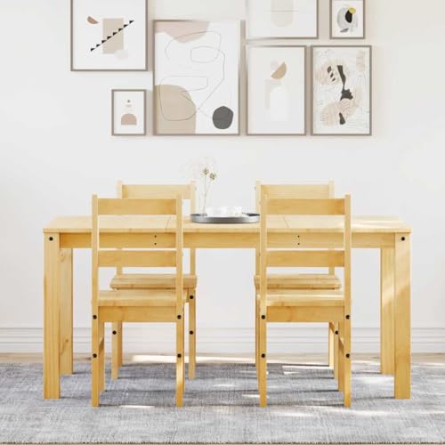 Teenpull 5-TLG. Essgruppe Panama aus massivem Kiefernholz, Honigwachs-Finish, Robustes Esszimmer-Set für Küche, Essbereich, 4 Personen Teenpull 5-TLG. Essgruppe Panama aus massivem Kiefernholz, Honigwachs-Finish, Robustes Esszimmer-Set für Küche, Essbereich, 4 Personen von Teenpull