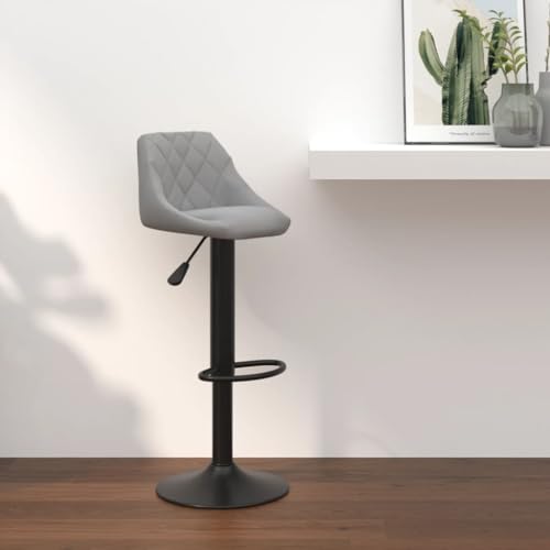 Teenpull Adjustable Velvet Bar Stools, Set of 2 Modern Swivel Kitchen Counter Height Chairs with Backs, Comfortable Dining Room Seating von Teenpull