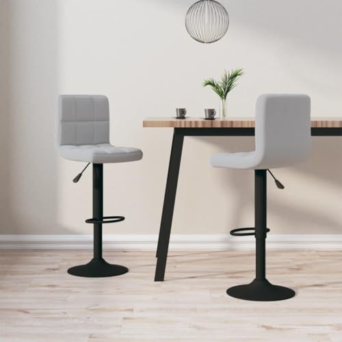 Teenpull Bar Stools Set of 2, Adjustable Velvet Counter Height Chairs with Swivel Function, Modern Design for Kitchen Island & Dining Room Teenpull Bar Stools Set of 2, Adjustable Velvet Counter Height Chairs with Swivel Function, Modern Design for Kitchen Island & Dining Room von Teenpull