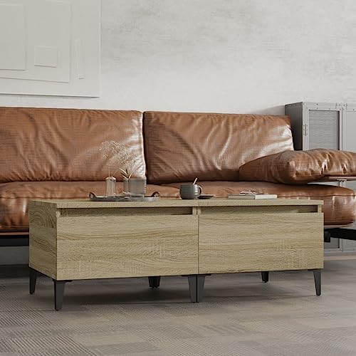 Teenpull Beistelltisch 2er Set, Sonoma-Eiche Optik, 50x46x35 cm, robuster Holzwerkstoff, mit Schublade für Wohnzimmer, Schlafzimmer, Couch Teenpull Beistelltisch 2er Set, Sonoma-Eiche Optik, 50x46x35 cm, robuster Holzwerkstoff, mit Schublade für Wohnzimmer, Schlafzimmer, Couch von Teenpull