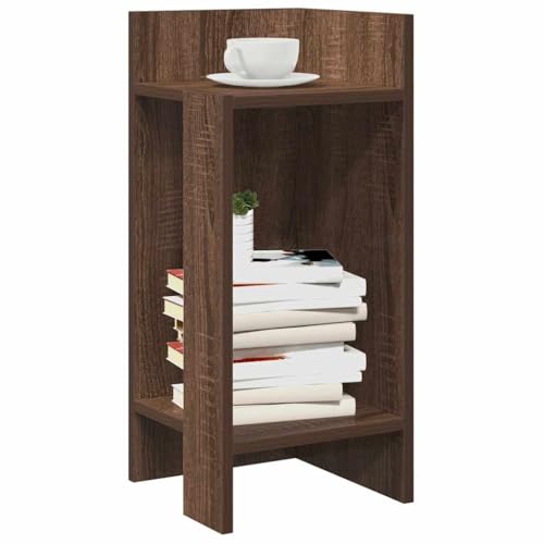 Teenpull Beistelltische 2er Set, Braun Eichen-Optik, Langlebige Holzwerkstoff-Konstruktion, Modernes Design, Vielseitig Einsetzbar im Wohnzimmer, Schlafzimmer, 25,5x27x60cm von Teenpull