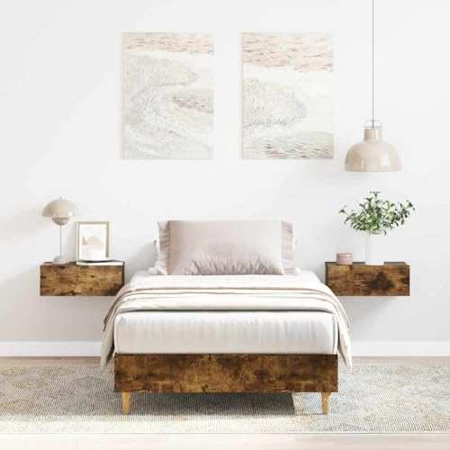 Teenpull Bettgestell aus Holzwerkstoff, Räuchereiche, 100x200 cm, Robustes Einzelbett ohne Matratze für erholsamen Schlaf im Schlafzimmer Teenpull Bettgestell aus Holzwerkstoff, Räuchereiche, 100x200 cm, Robustes Einzelbett ohne Matratze für erholsamen Schlaf im Schlafzimmer von Teenpull