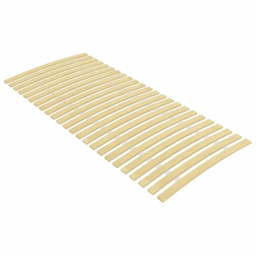 Teenpull Bettlattenrost Ersatz für Matratzen und Bettrahmen, 24 federnde Latten aus massivem Pappelholz, 90x200 cm, faltbar, stabile Basis für Plattformbett Möbel von Teenpull