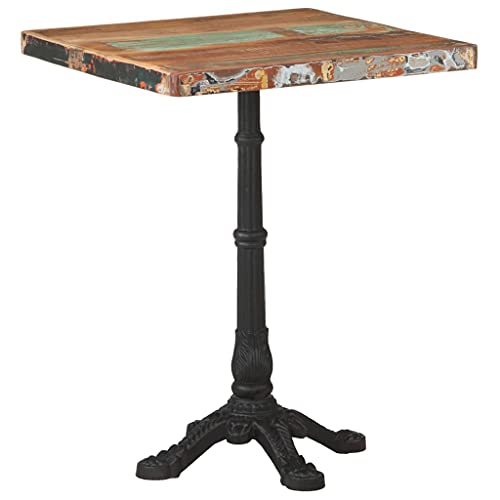 Teenpull Bistrotisch 60x60x76 cm, Massives Altholz Esszimmertisch, Quadratischer Stehtisch für Küche und Esszimmer, Vintage-Design, Robuster Beistelltisch Teenpull Bistrotisch 60x60x76 cm, Massives Altholz Esszimmertisch, Quadratischer Stehtisch für Küche und Esszimmer, Vintage-Design, Robuster Beistelltisch von Teenpull