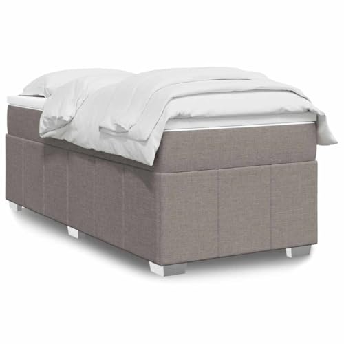 Teenpull Boxspringbett 100x200 cm Taupe Stoff, Polsterbett mit Taschenfederkernmatratze, Bettrahmen Set, Schlafzimmer Möbelstück mit Matratzenauflage für Komfort & Unterstützung. Teenpull Boxspringbett 100x200 cm Taupe Stoff, Polsterbett mit Taschenfederkernmatratze, Bettrahmen Set, Schlafzimmer Möbelstück mit Matratzenauflage für Komfort & Unterstützung. von Teenpull