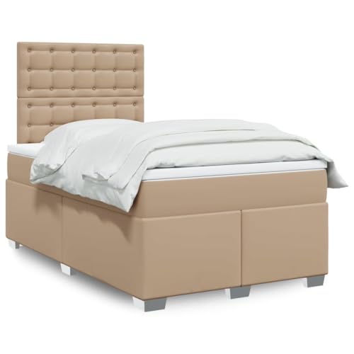 Teenpull Boxspringbett 120x190 cm Cappuccino-Braun Kunstleder, mit Taschenfederkern Matratze & Komfort Topper, höhenverstellbares Kopfteil, stabiles Bettrahmen Möbelstück für erholsamen Schlaf. Teenpull Boxspringbett 120x190 cm Cappuccino-Braun Kunstleder, mit Taschenfederkern Matratze & Komfort Topper, höhenverstellbares Kopfteil, stabiles Bettrahmen Möbelstück für erholsamen Schlaf. von Teenpull