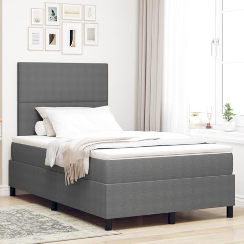 Teenpull Boxspringbett 120x200 cm, Hellgrau, Cordstoff, mit Matratze, Kopfteil und Topper, modernes Schlafmöbel-Set für erholsamen Schlaf Teenpull Boxspringbett 120x200 cm, Hellgrau, Cordstoff, mit Matratze, Kopfteil und Topper, modernes Schlafmöbel-Set für erholsamen Schlaf von Teenpull