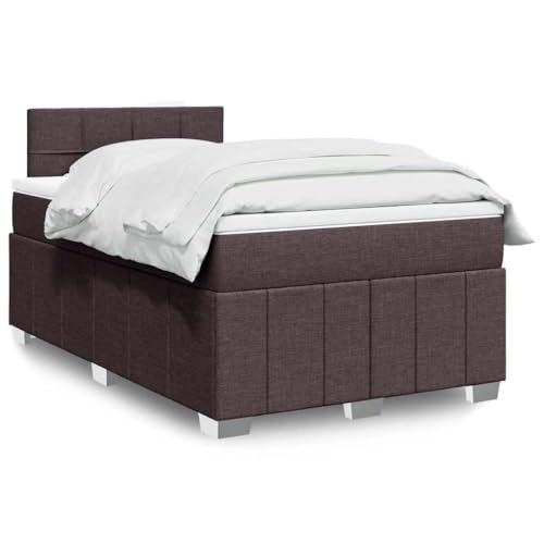 Teenpull Boxspringbett 120x200 cm Dunkelbraun, Stoff gepolstertes Bett mit Taschenfederkernmatratze und höhenverstellbarem Kopfteil, komplettes Bettrahmen Möbel Set für erholsamen Schlaf Teenpull Boxspringbett 120x200 cm Dunkelbraun, Stoff gepolstertes Bett mit Taschenfederkernmatratze und höhenverstellbarem Kopfteil, komplettes Bettrahmen Möbel Set für erholsamen Schlaf von Teenpull